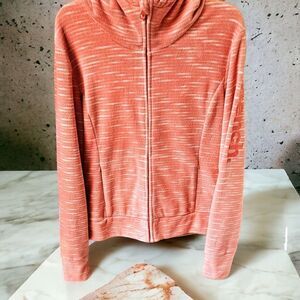 BENCH  XL Women's soft coral hooded fleece Jacket